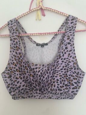 Lavender Leopard Sports Bra